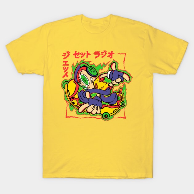 Jet Set Adventure T-Shirt by demonigote